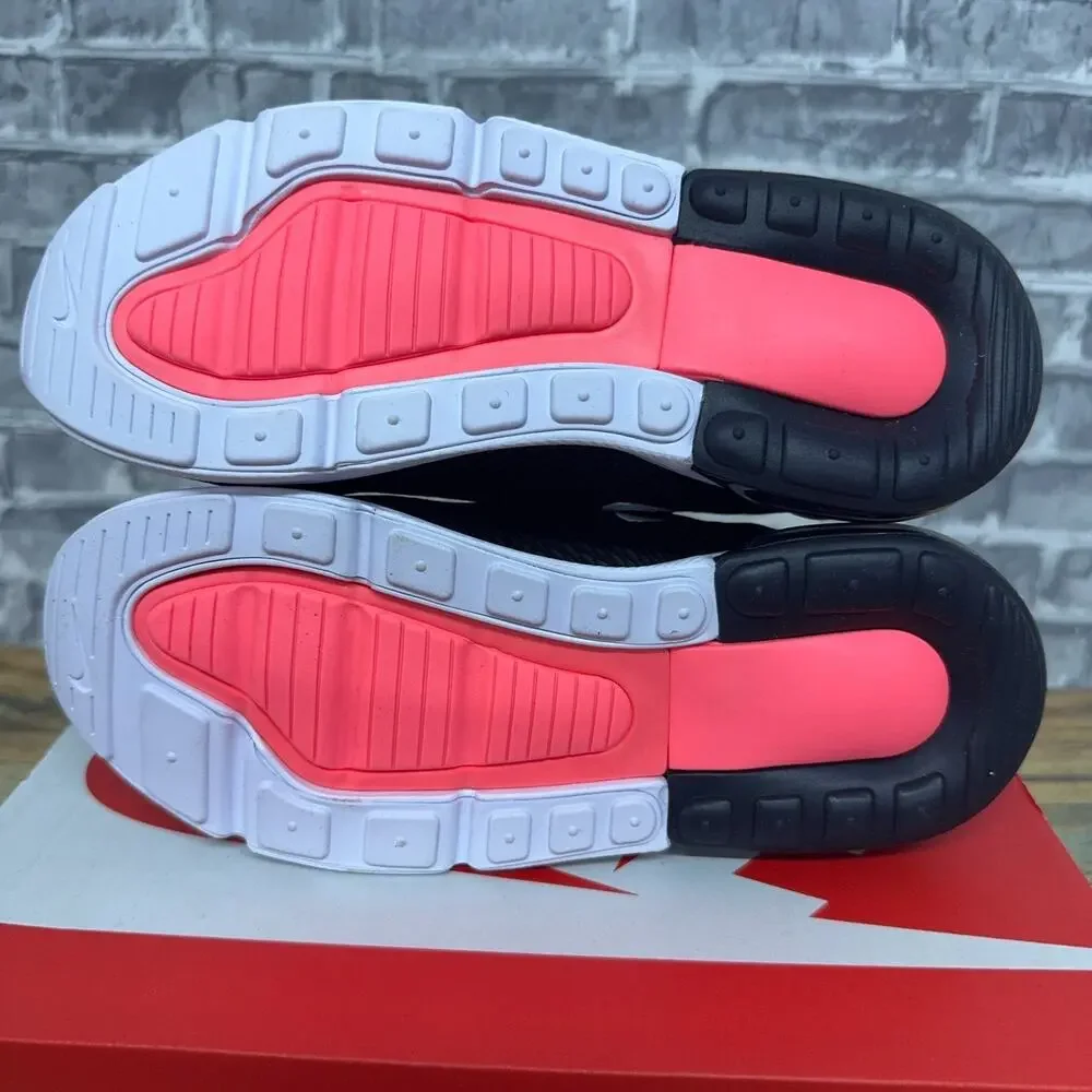 Nike Air Max 270 Black White Antrhhracite Red AO2372-001 PS Kids Size 2Y New